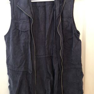 Navy blue vest